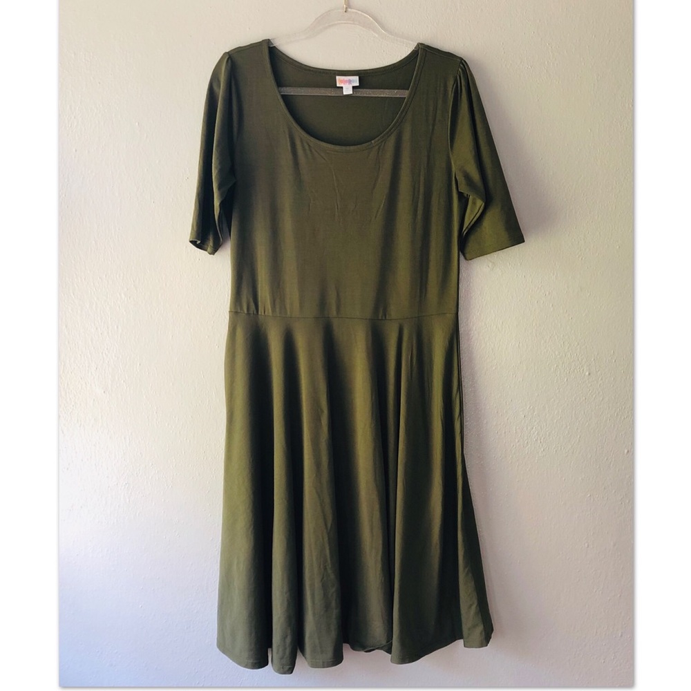 LulaRoe, Forrest Green Dress. NWOT